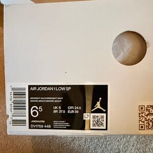 Air Jordan 1 Low SP Sneakers East Side Golf men’s 6.5.